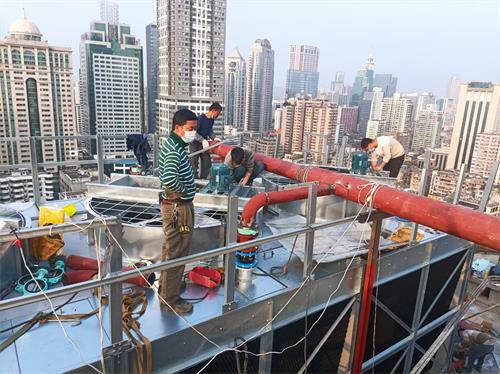 中央空調冷卻塔噪聲來源及降噪治理方法,中央空調冷卻塔圖片